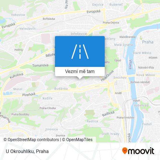 U Okrouhlíku mapa