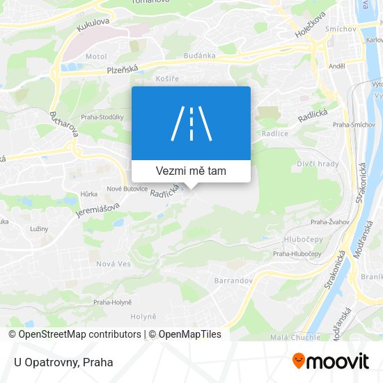 U Opatrovny mapa