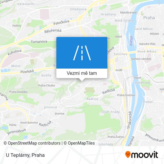 U Teplárny mapa
