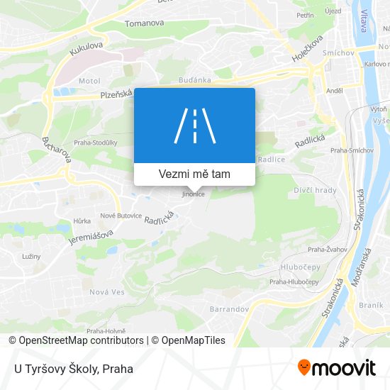 U Tyršovy Školy mapa