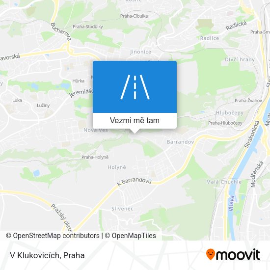 V Klukovicích mapa