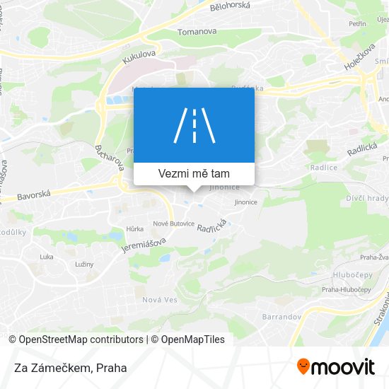 Za Zámečkem mapa