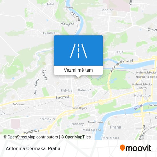 Antonína Čermáka mapa