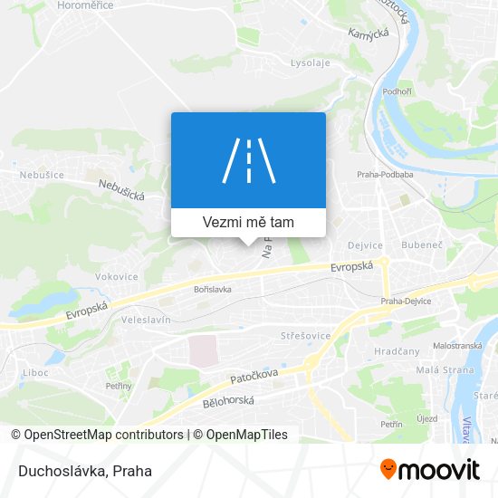 Duchoslávka mapa
