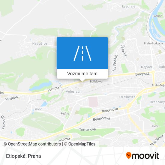 Etiopská mapa