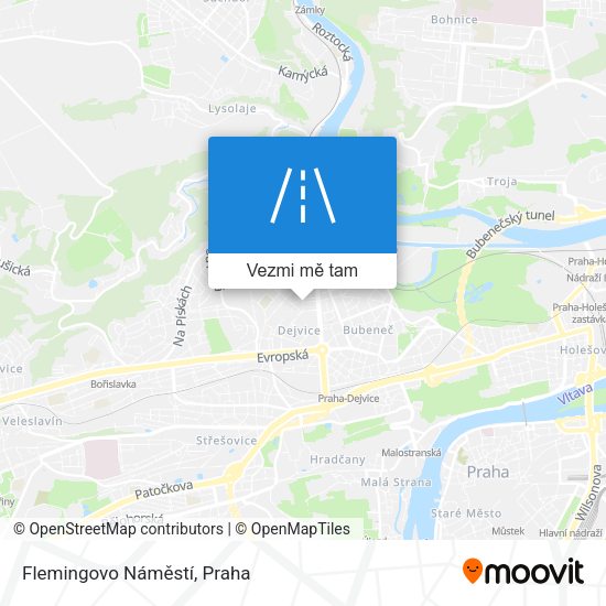 Flemingovo Náměstí mapa