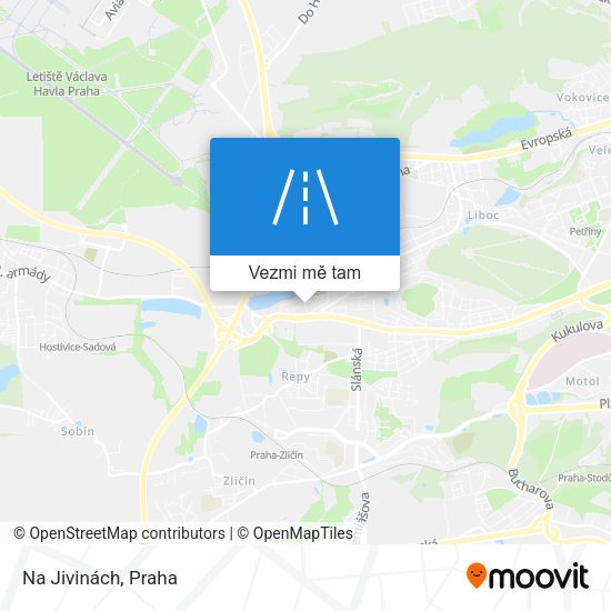 Na Jivinách mapa