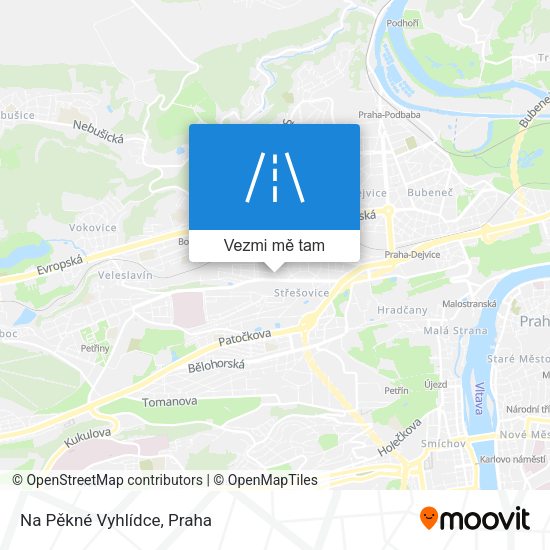 Na Pěkné Vyhlídce mapa
