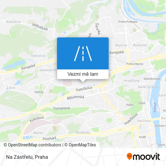 Na Zástřelu mapa