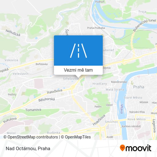 Nad Octárnou mapa