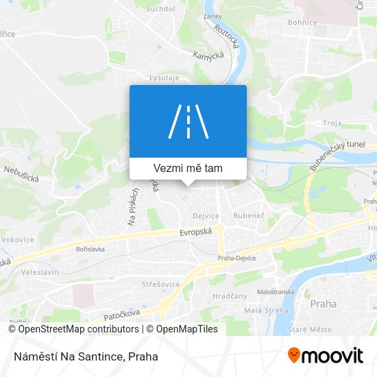 Náměstí Na Santince mapa