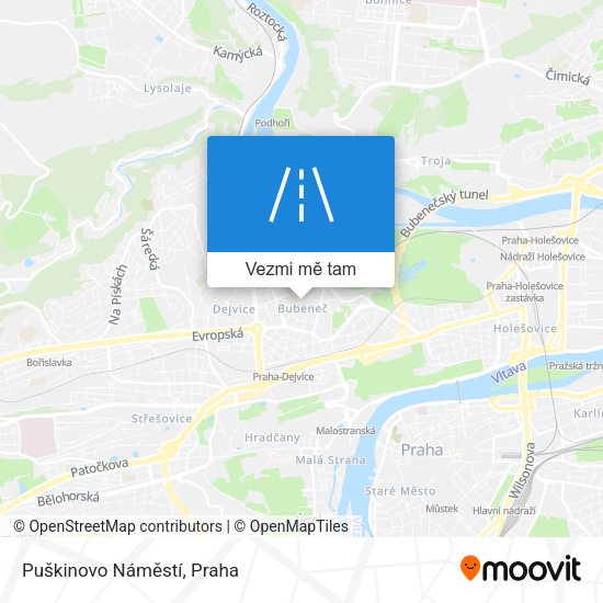 Puškinovo Náměstí mapa