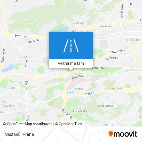 Slezanů mapa