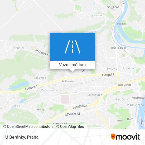 U Beránky mapa
