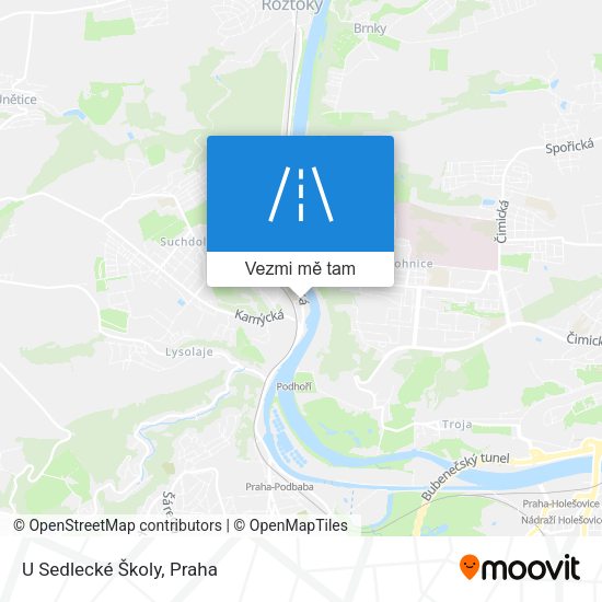 U Sedlecké Školy mapa