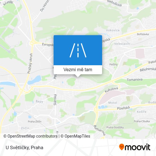 U Světličky mapa