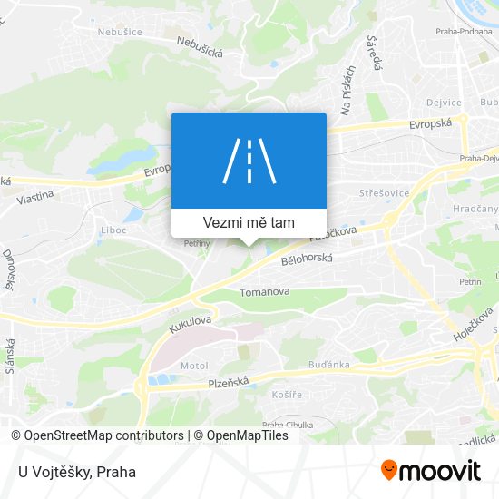 U Vojtěšky mapa