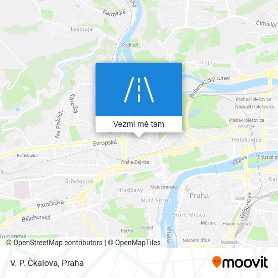 V. P. Čkalova mapa