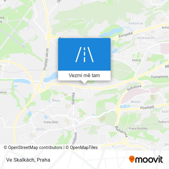 Ve Skalkách mapa