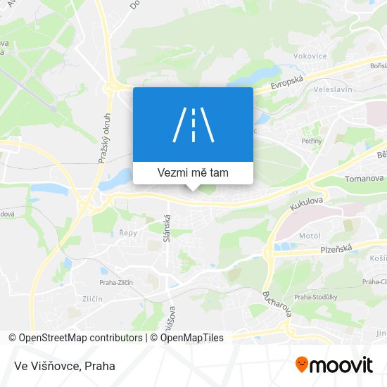 Ve Višňovce mapa