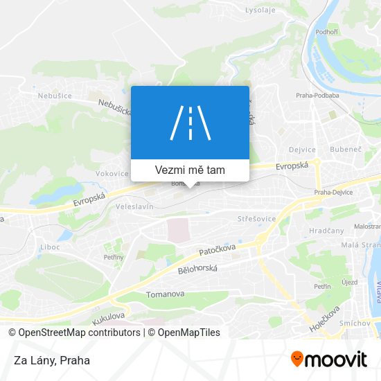 Za Lány mapa