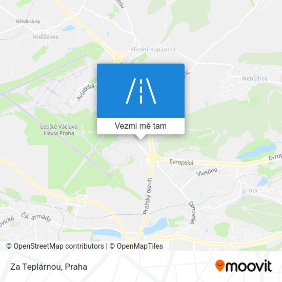 Za Teplárnou mapa