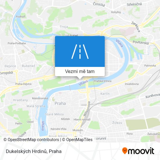 Dukelských Hrdinů mapa