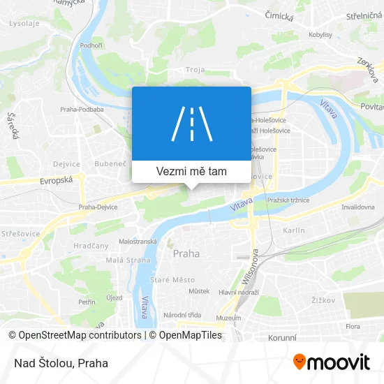 Nad Štolou mapa