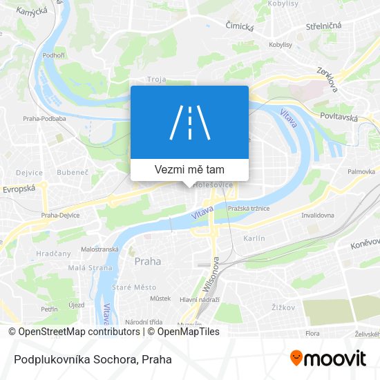 Podplukovníka Sochora mapa