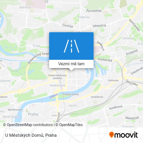 U Městských Domů mapa