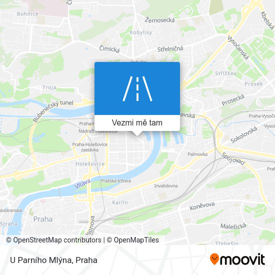 U Parního Mlýna mapa