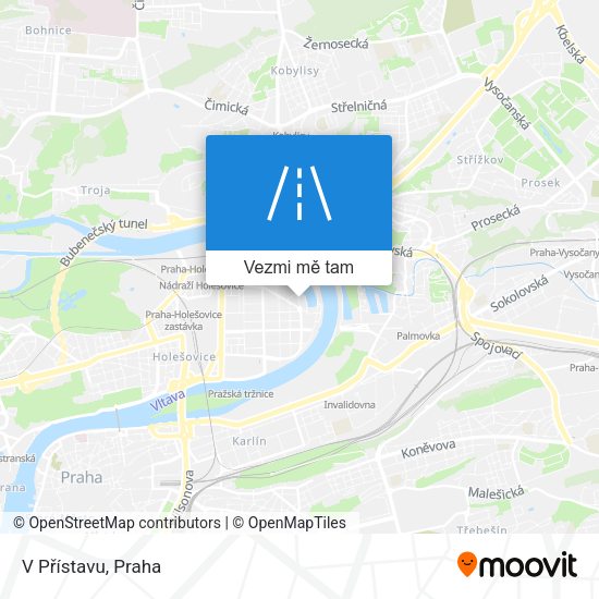 V Přístavu mapa