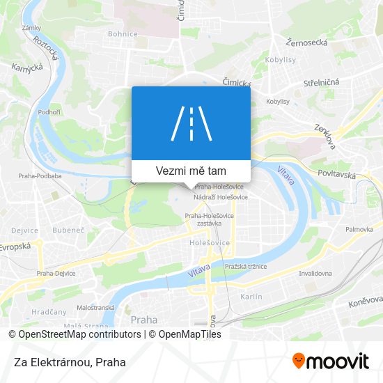 Za Elektrárnou mapa
