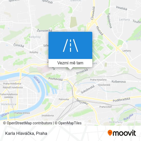 Karla Hlaváčka mapa