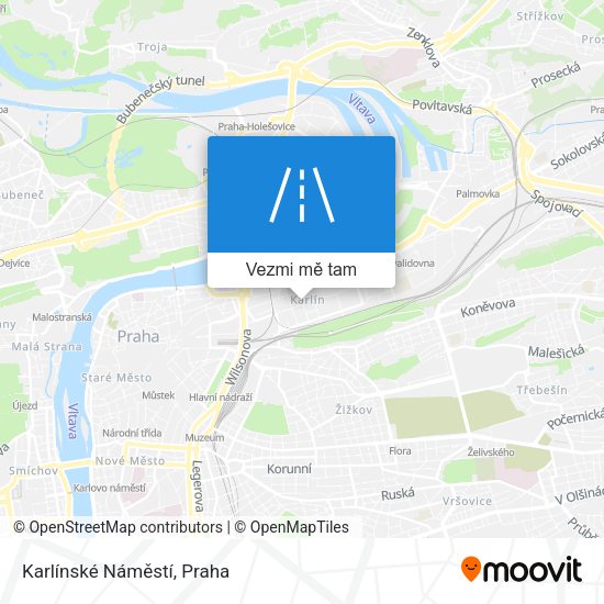 Karlínské Náměstí mapa