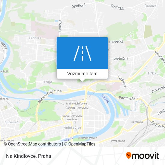 Na Kindlovce mapa