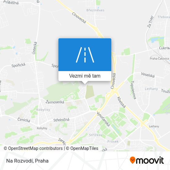 Na Rozvodí mapa