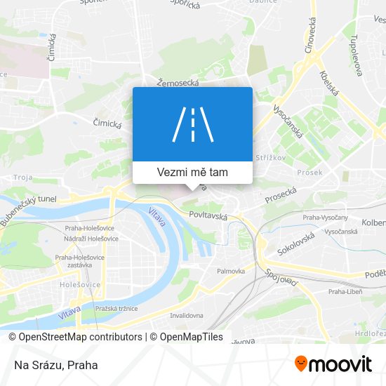 Na Srázu mapa