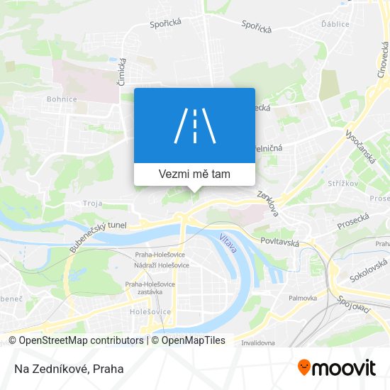 Na Zedníkové mapa