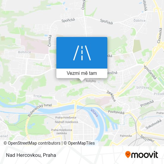 Nad Hercovkou mapa