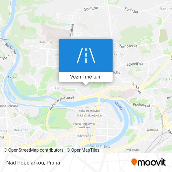 Nad Popelářkou mapa