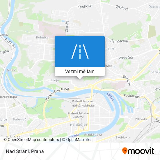 Nad Strání mapa
