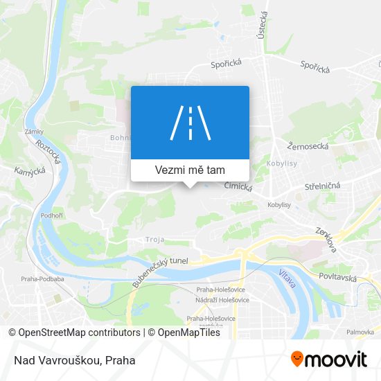 Nad Vavrouškou mapa