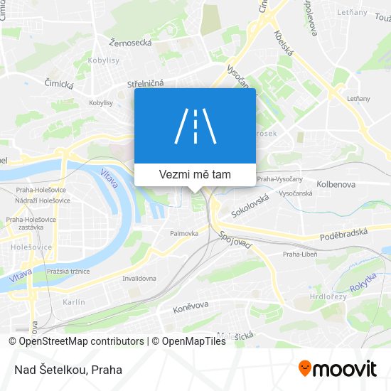Nad Šetelkou mapa