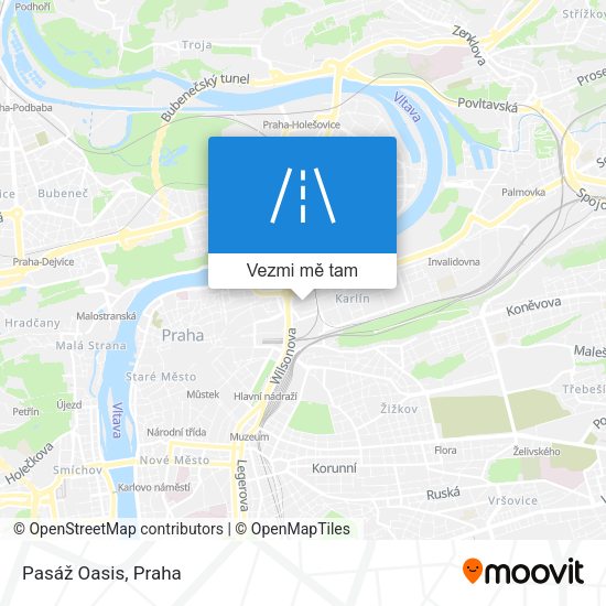 Pasáž Oasis mapa
