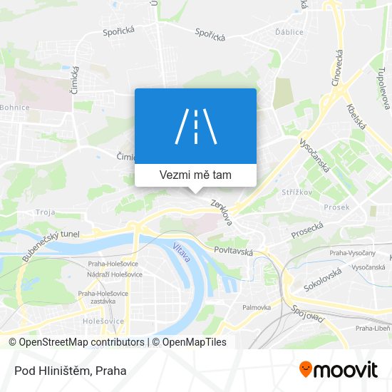 Pod Hliništěm mapa
