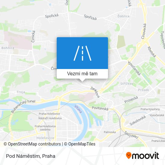 Pod Náměstím mapa