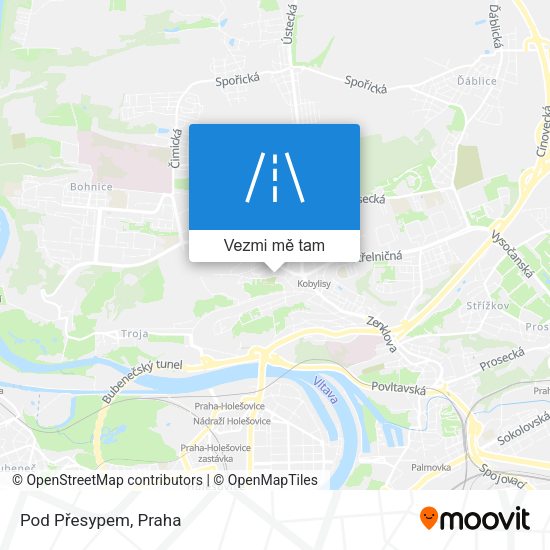 Pod Přesypem mapa