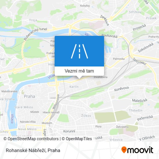 Rohanské Nábřeží mapa