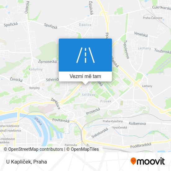 U Kapliček mapa